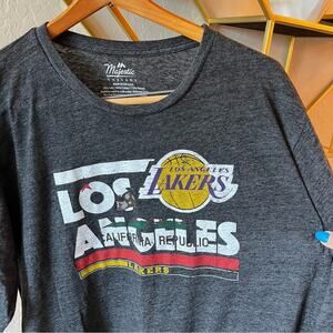 Majestic Threads gray Los Angeles Lakers NBA Basketball fan apparel womens 2XL